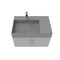 Castello Usa Amazon 30-inch Gray Left Vanity Set with Gray Top and Chrome Handles CB-MC-30G-CHR-2056L-GR - alternate 2